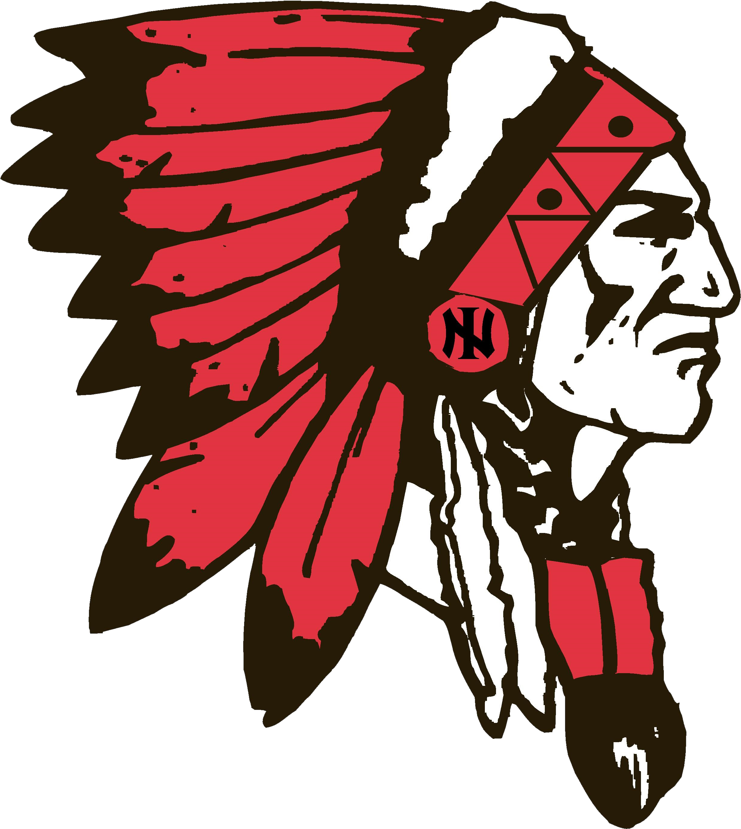 Home Of The Indians - Newton Indians Logo (3300x3304), Png Download