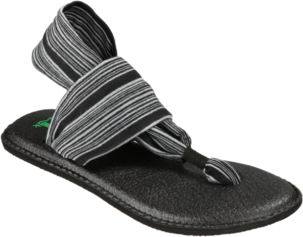 Black-white - Sanuk Yoga Sling Black And White (720x570), Png Download