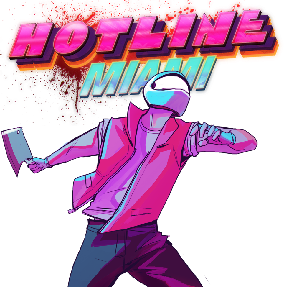 “i Wanted To Draw Something As A Warmup Before Drawing - Biker Hotline Miami Png (1000x989), Png Download