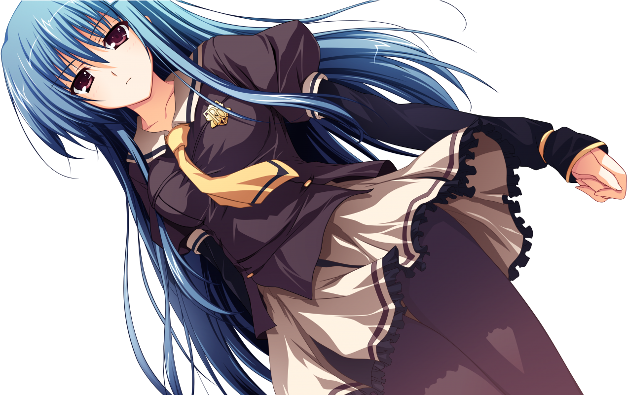 Akatsuki No Goei, Kanzaki Moe, Visual Novel, School - Kanzaki Moe (1280x800), Png Download