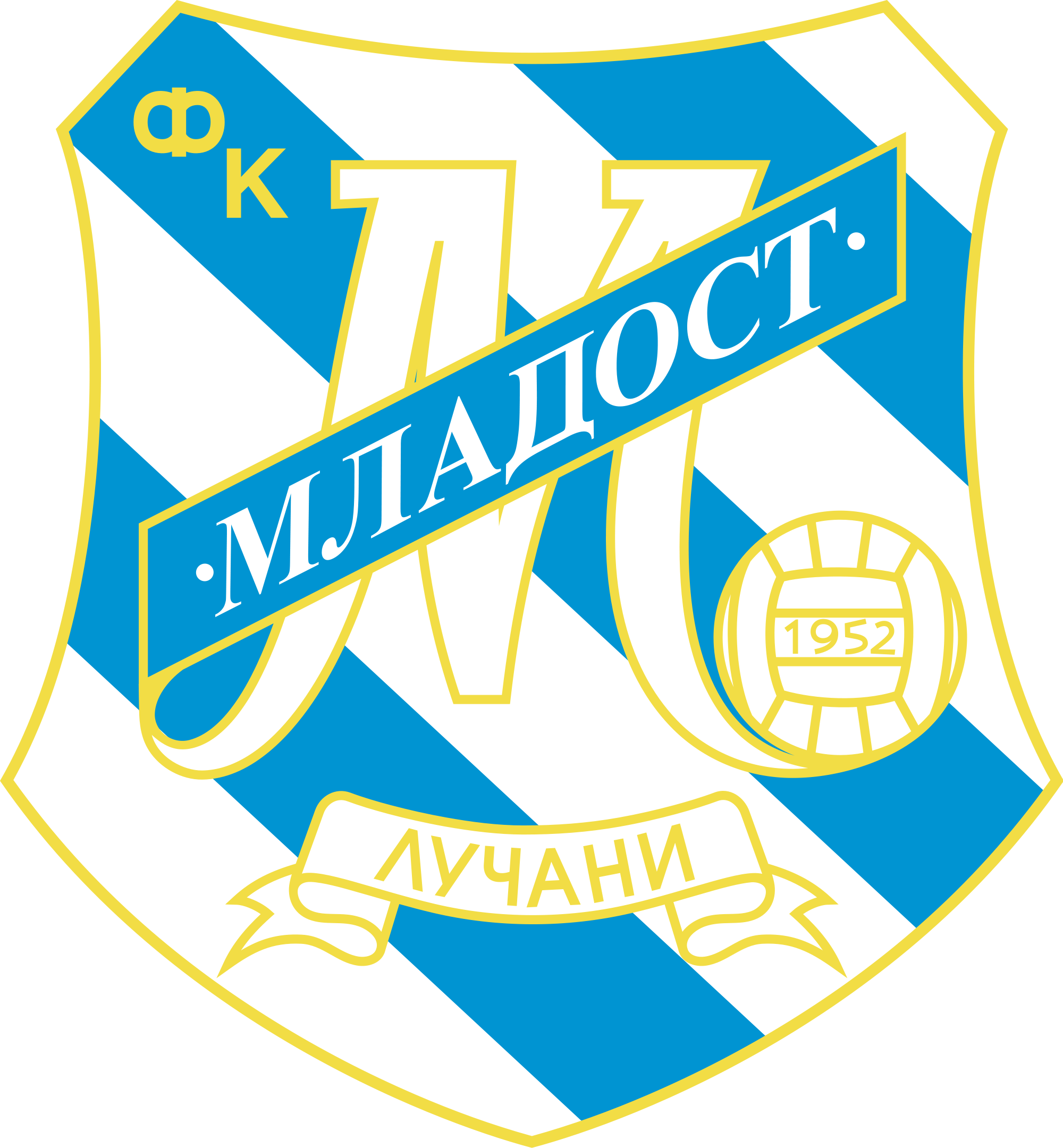 Mladost Lučani Football Team Logos, Bosnia, Soccer, - Fk Mladost Lucani Logo (2000x2160), Png Download