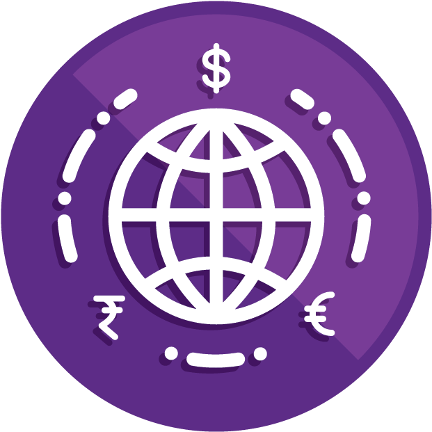 Globalization And The Changing Environment - Globe Flat Design (750x750), Png Download