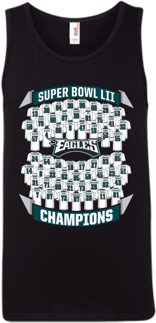 Tt0131 Philadelphia Eagles 2018 Super Bowl Team Tank - Philadelphia Eagles (969x1140), Png Download