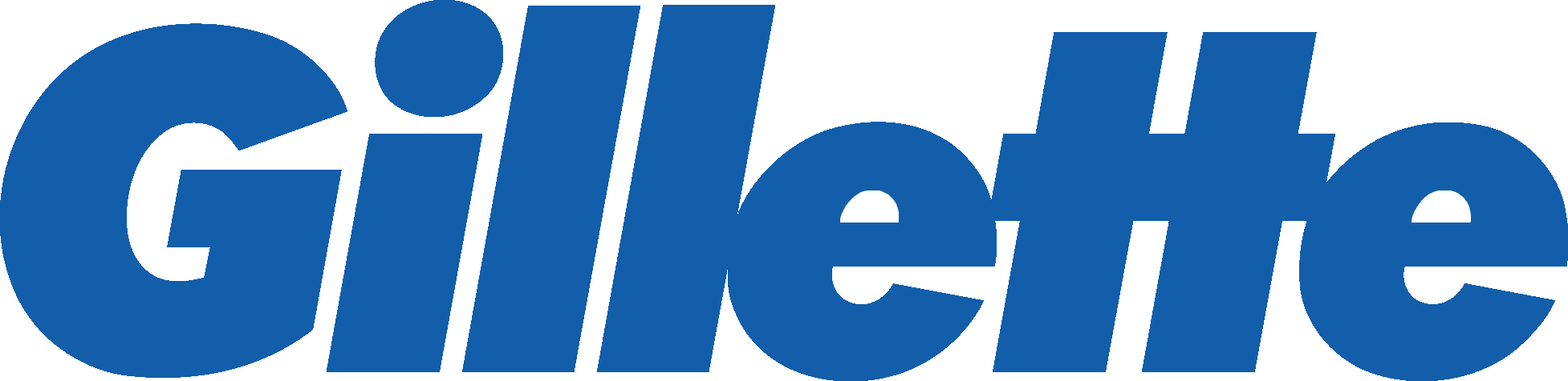 Gillette Logo - Gillette Silver Blue Double Edge Razor Blades (5 Blades) (1954x476), Png Download