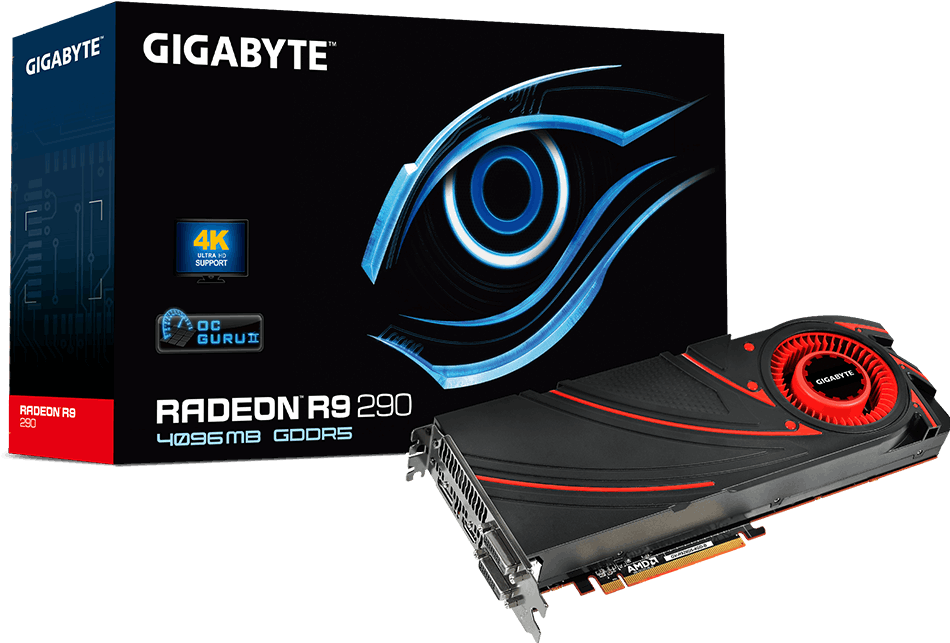 Powered By Amd Radeon™ R9 290 Gpu - Gigabyte R9 290 4gb (1000x1000), Png Download