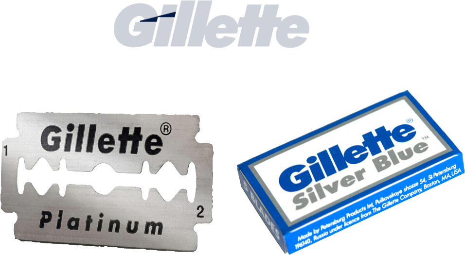 Gillette Razor Blades Gazabhindi - Gillette Silver Blue Double Edge Razor Blades (5 Blades) (1080x720), Png Download