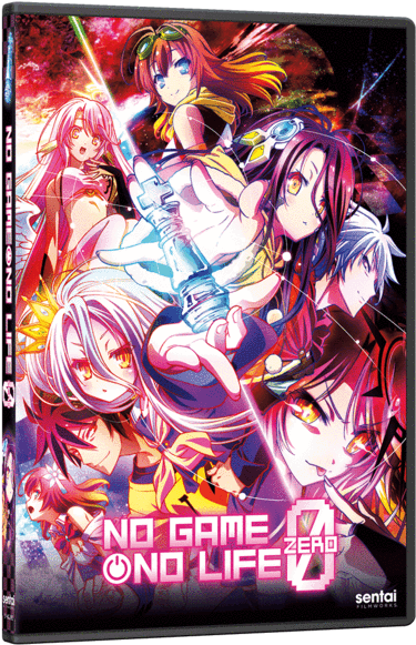 No Game, No Life Zero Dvd Front Cover - Game No Life Zero Cover Dvd (562x600), Png Download