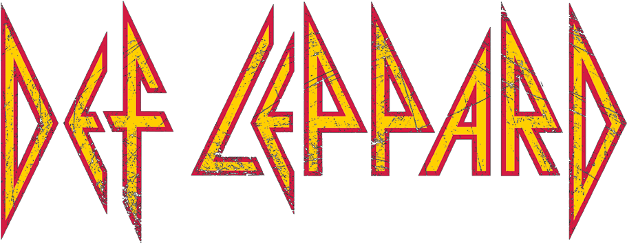 Def Leppard Horizontal Logo Men's Regular Fit T-shirt - Def Leppard Band Logo (936x526), Png Download