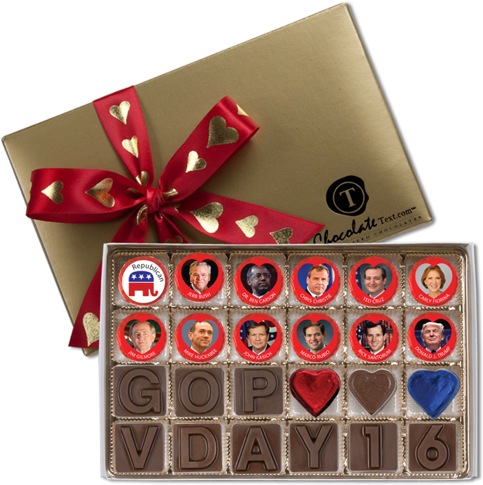 Presidential Valentine's Day Box-republican - Democratic Party (720x731), Png Download