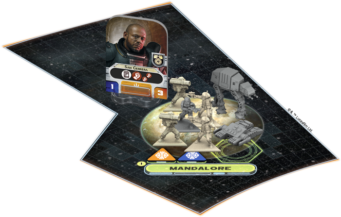 Leader With A Logistics Icon And Three Spec Ops Icons - Star Wars Rebellion Rise Of Empire New Missions (700x447), Png Download