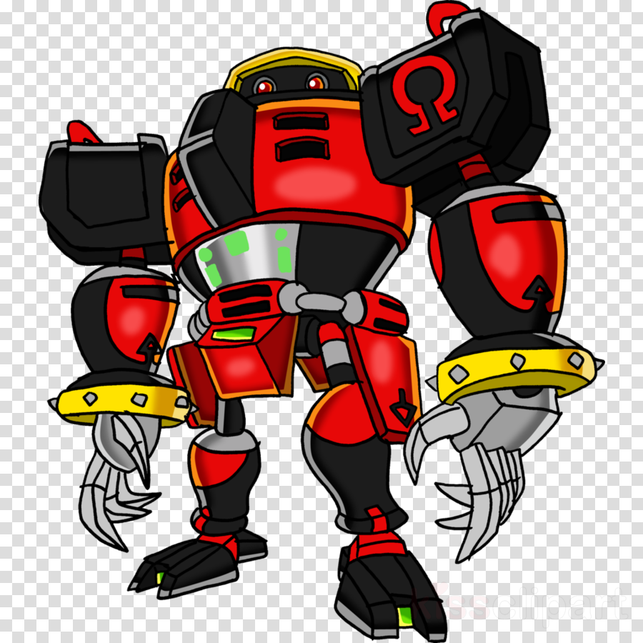 E 123 Omega Png Clipart Shadow The Hedgehog Sonic The (900x900), Png Download