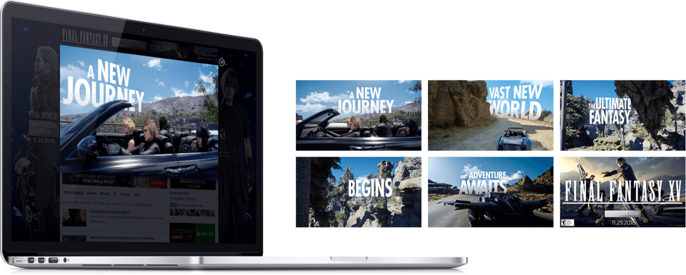 Rich Media Banners - Led-backlit Lcd Display (960x385), Png Download