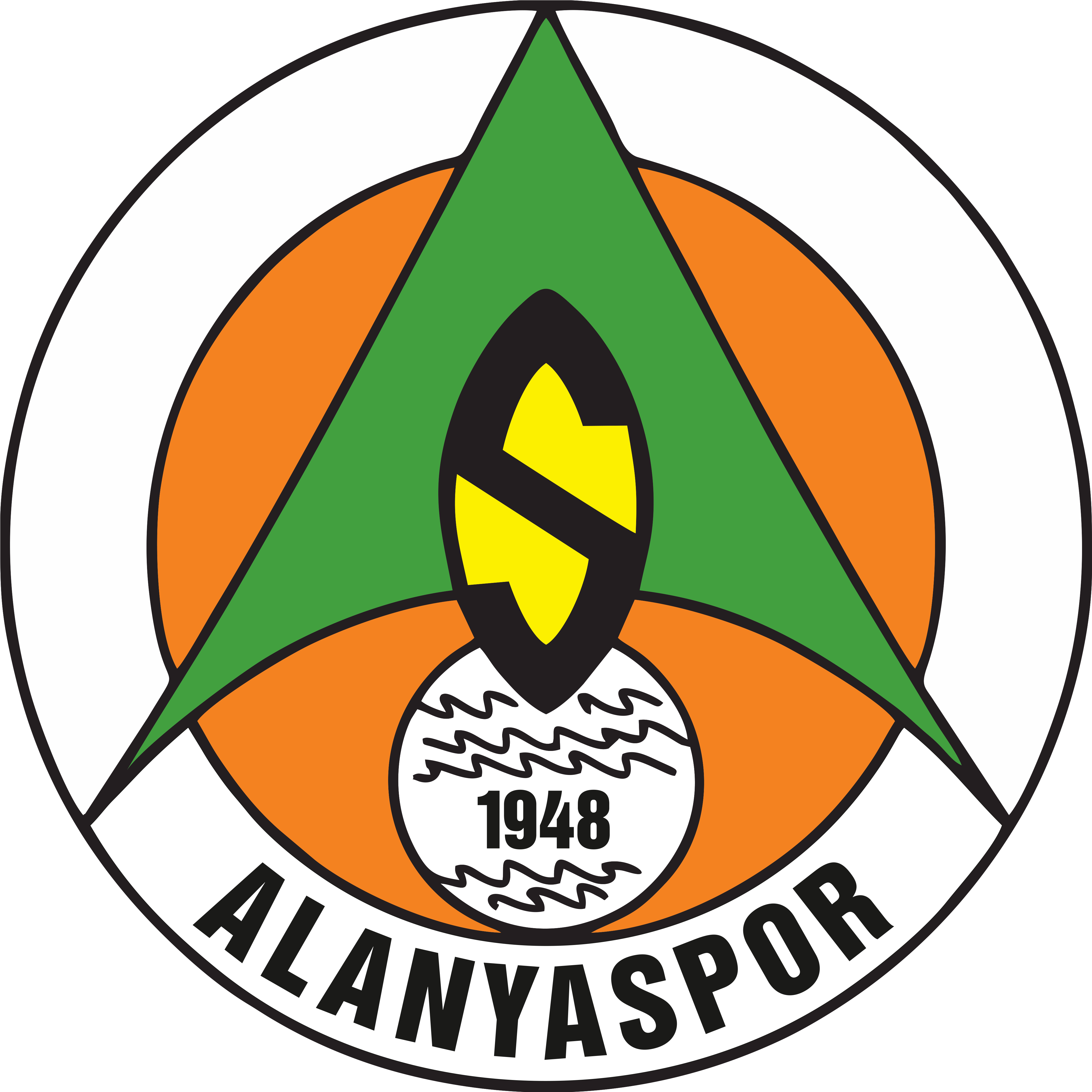 Alanyaspor Logo (4465x4404), Png Download