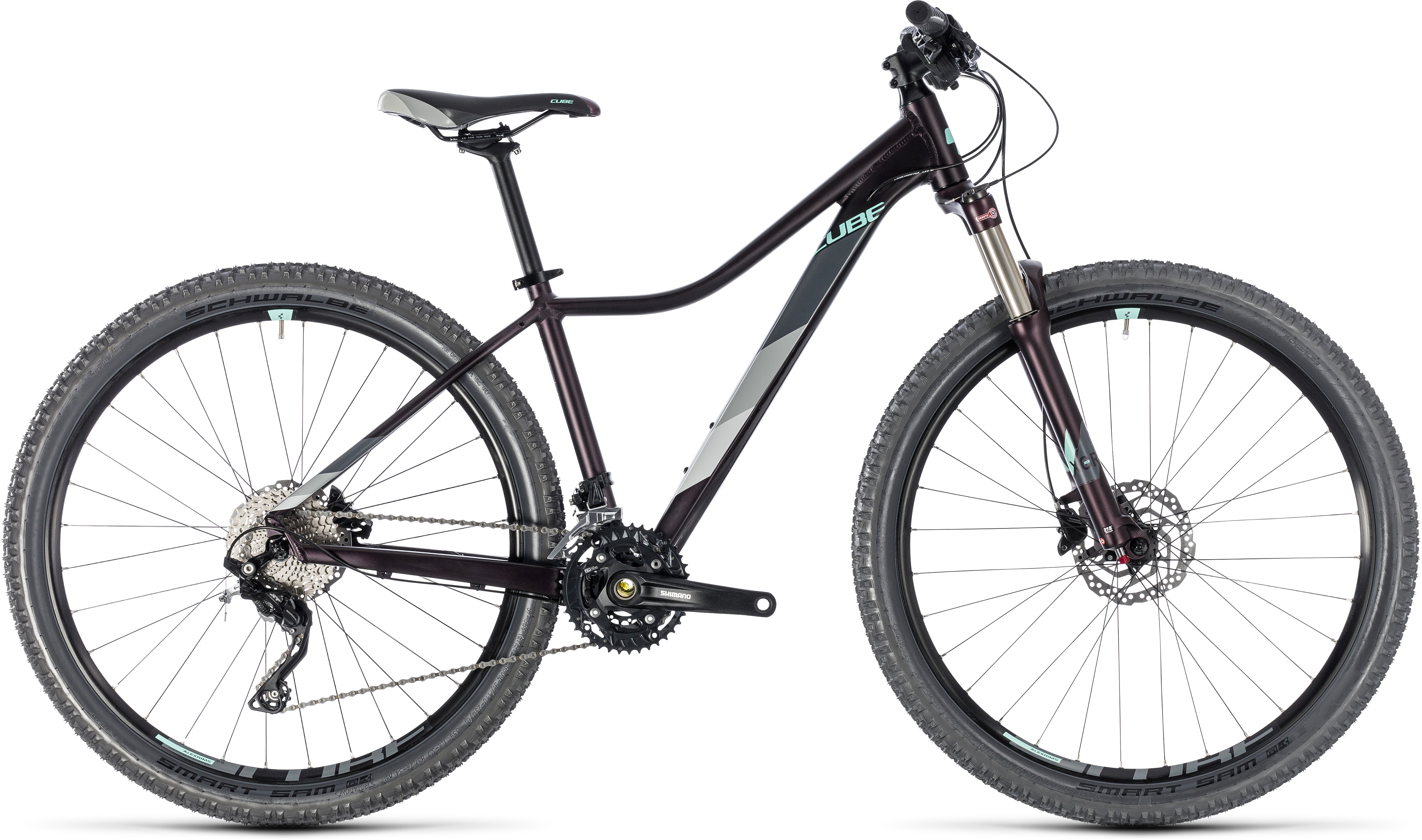 2018 Cube Access Race Deep Purple - Cannondale Trail 2 2018 (4500x2724), Png Download