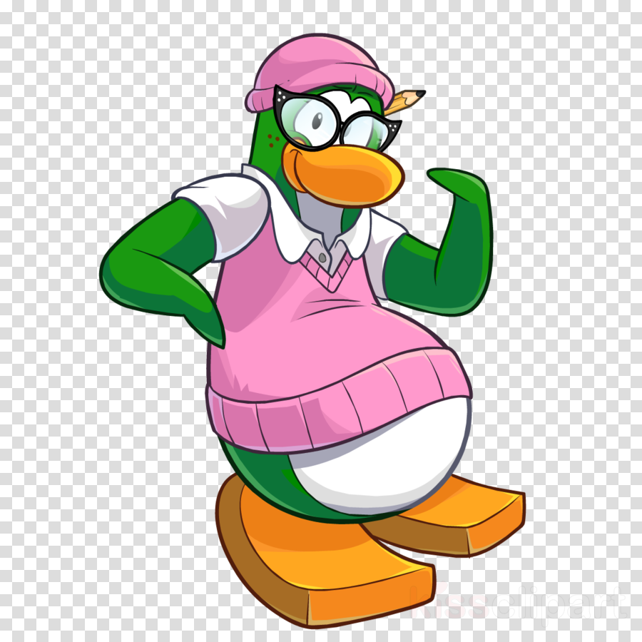 Tinypic Clipart Club Penguin Clip Art - Green Penguin Club Penguin (900x900), Png Download