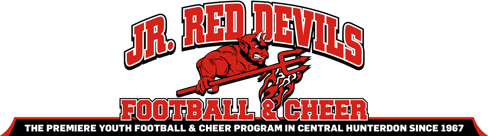 Jr Red Devils Football & Cheer, Football, Touchdown, - American Football (1700x475), Png Download