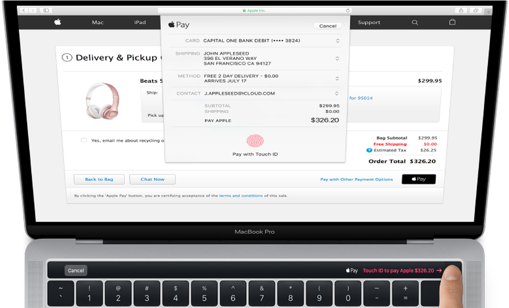 25 Oct - Macbook Pro 2016 Fingerprint (1200x630), Png Download
