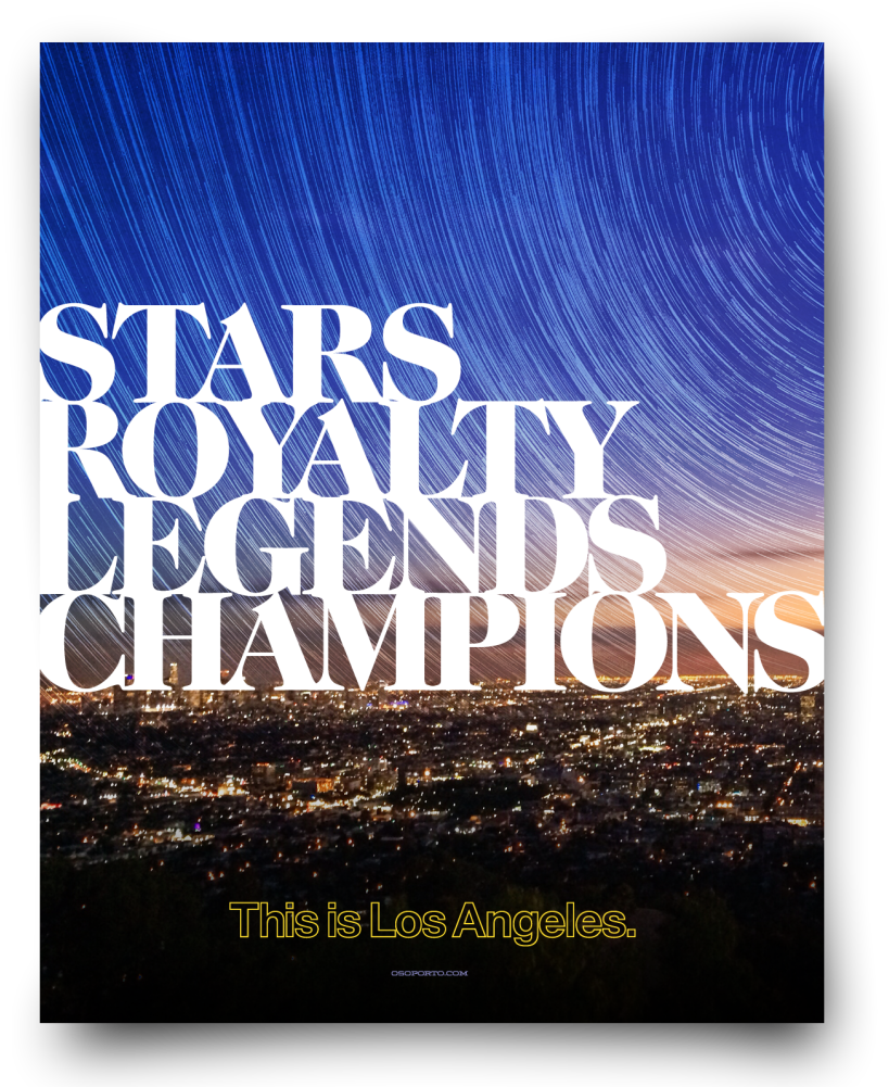 City Of Champions Poster For La Galaxy, Kings, And - Poster (1000x1000), Png Download