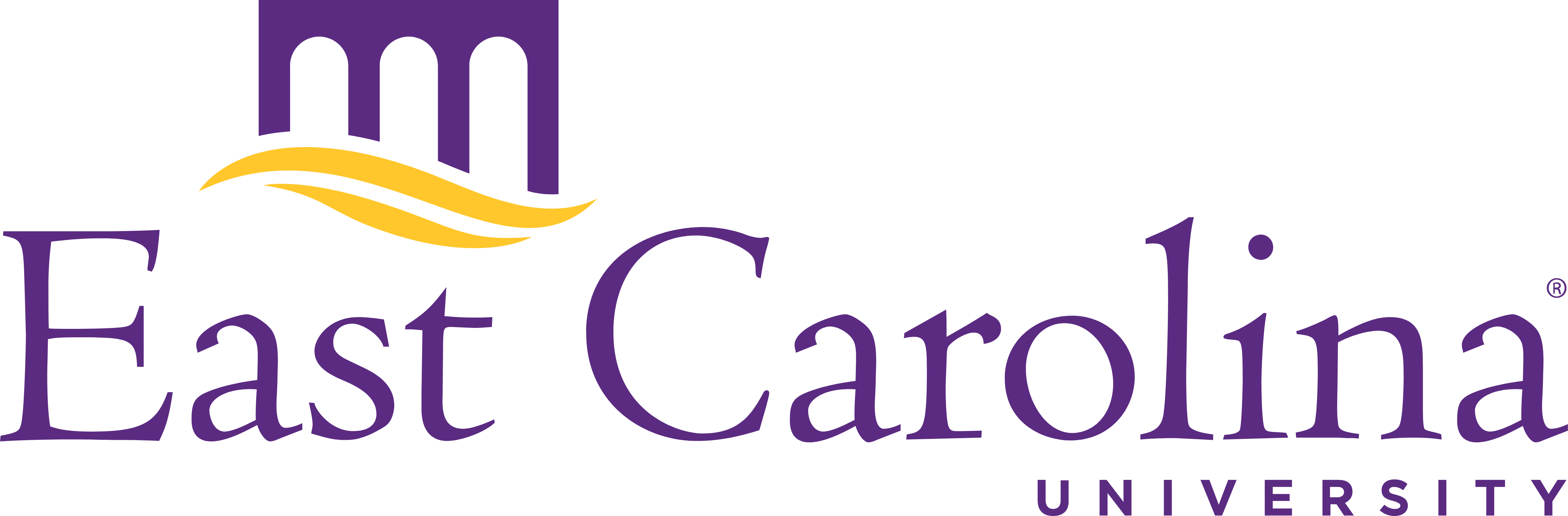 East Carolina University - East Carolina University Logo (5000x1646), Png Download
