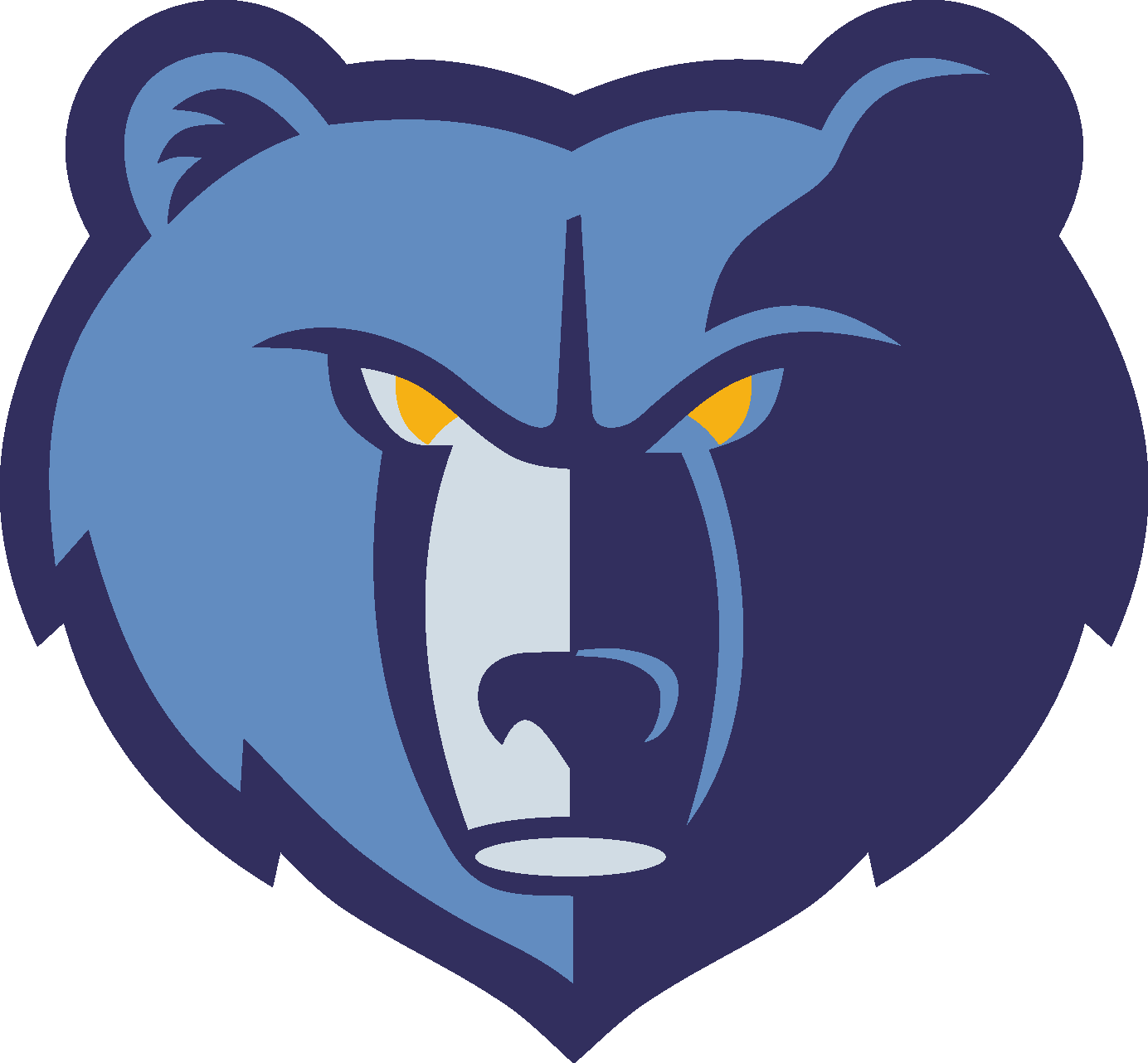 Nba Memphis Grizzlies Logo Vector - Memphis Grizzlies Logo (1384x1282), Png Download