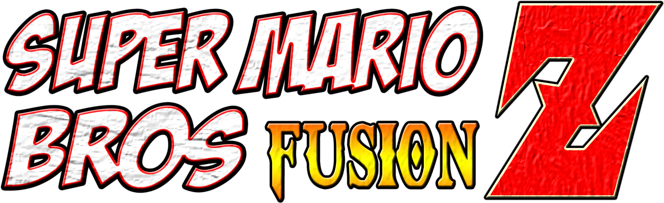 Super Mario Bros Logo - Sonic The Power Of Z (2320x780), Png Download
