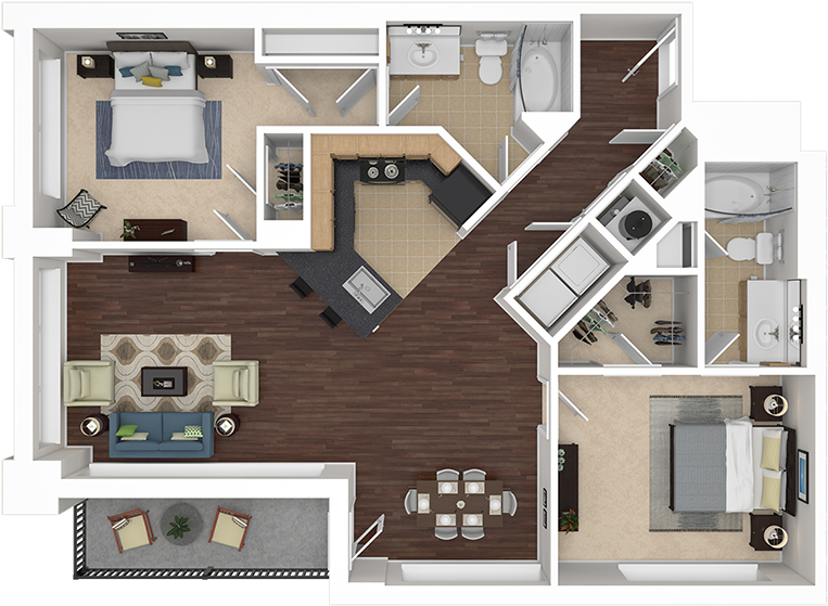 E-1c - Floor Plan (800x597), Png Download