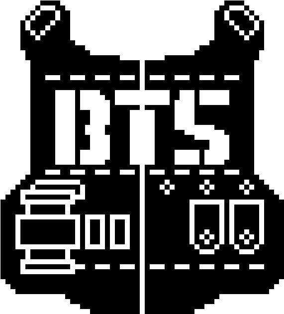 Bts Logo - Pixel Art Bts Minecraft (640x670), Png Download