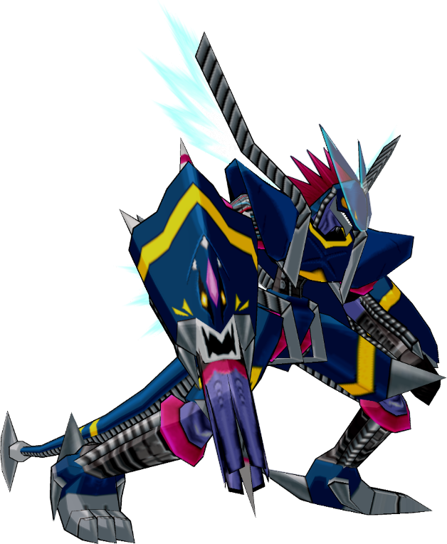 Cyber Sleuth Darkdramon Gif (628x764), Png Download