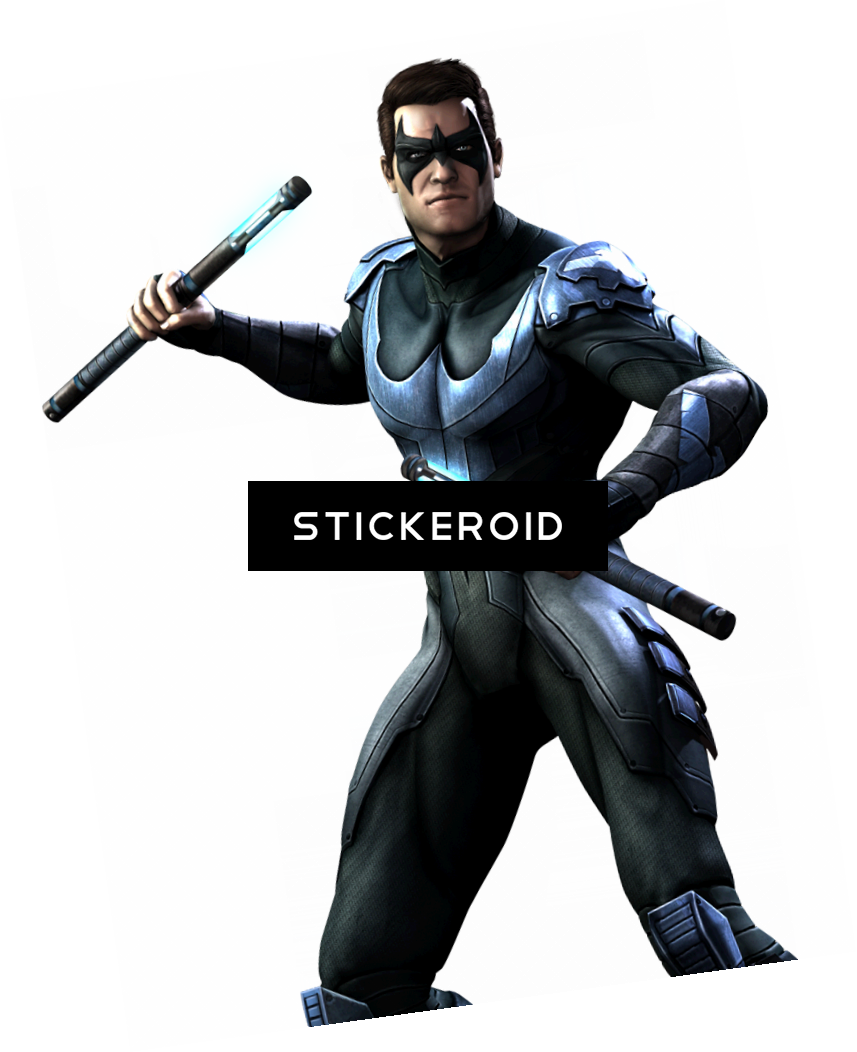 Nightwing - Batman Arkham City Nightwing Cosplay Costumes Outfit (857x1052), Png Download
