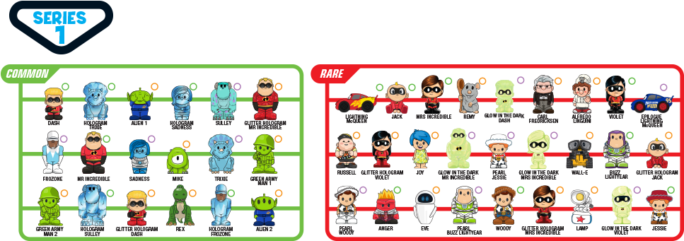 Disney Pixar - Checklist Ooshies Marvel Series 4 (984x364), Png Download