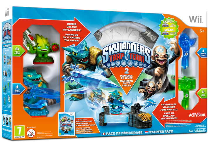 Wii Skylanders Trap Team Starterpack - Skylanders Trap Team Starter Pack (1200x830), Png Download