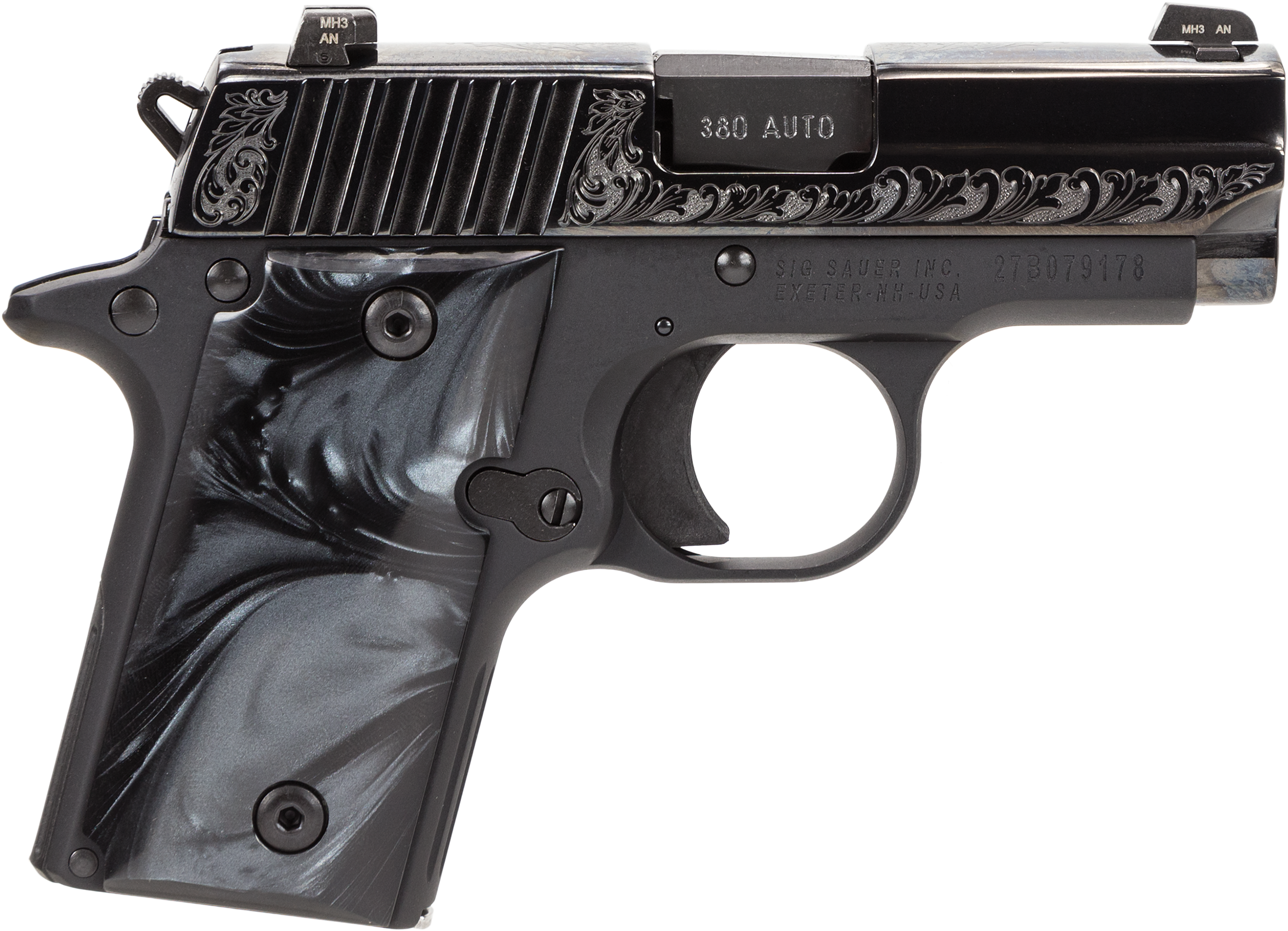 Sig 238380esb 238 380 Ns Blkprl - Sig Sauer P938 No Background (2550x1858), Png Download