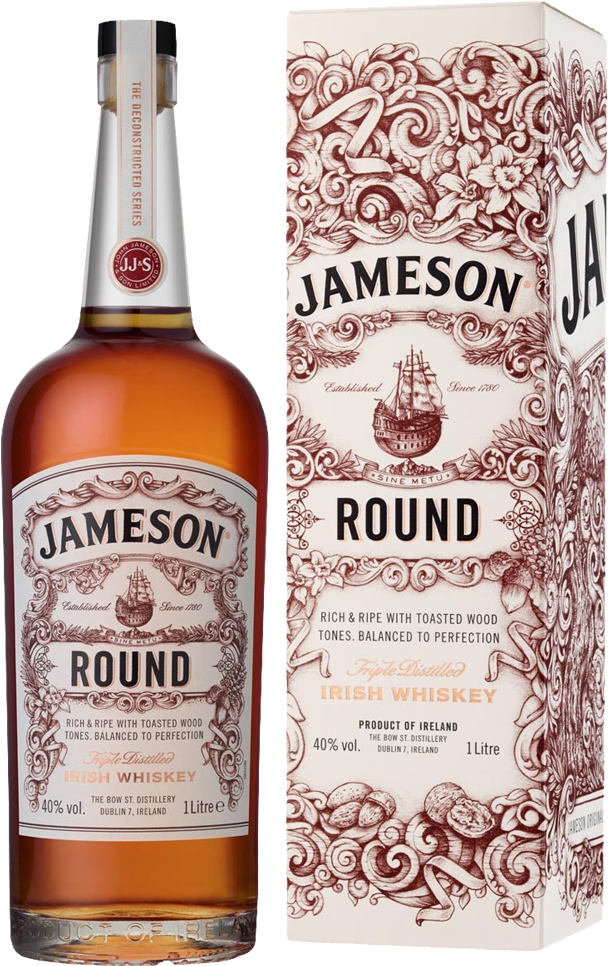 Jameson Deconstructed Round Irish Whiskey 40% 1,0l - Jameson Round (1000x1000), Png Download