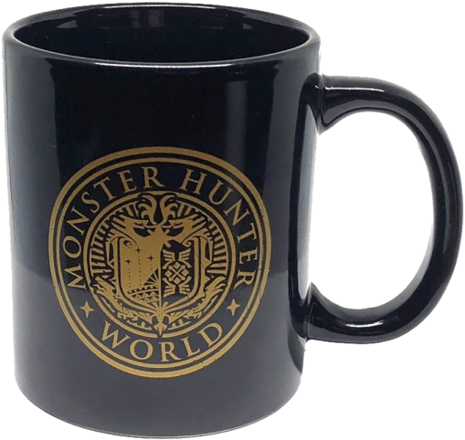 Monster Hunter World Mug Vintage Emblem - 11oz. Ceramic Mug (600x600), Png Download