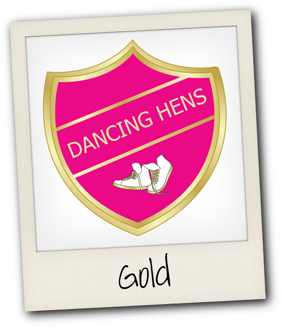 Gold Dancing Hen Party - Dance (600x686), Png Download