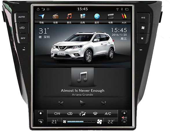 Radio Dvd Gps Android Tesla Style Nissan Qashqai Ref (630x511), Png Download