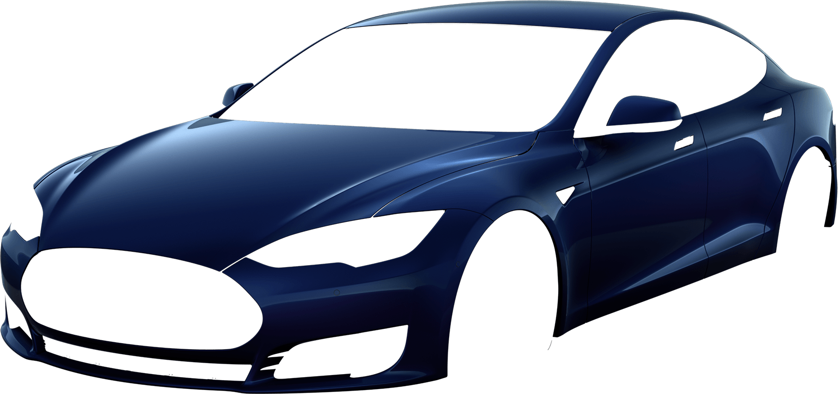 Range Calculated Based On Model S 70d 0% Joke - Tesla Model S (1683x792), Png Download