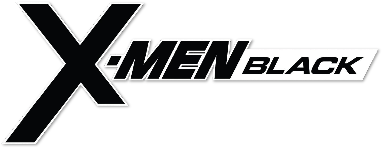 X-men Black Logo - Parallel (1583x604), Png Download