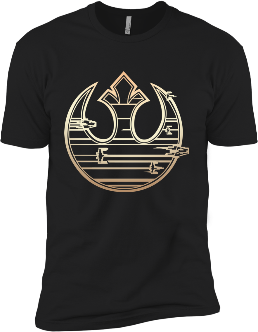 Star Wars Last Jedi Gold Platinum Rebel Fleet Logo - Saigon Motorcycle Club T Shirt (1155x1155), Png Download