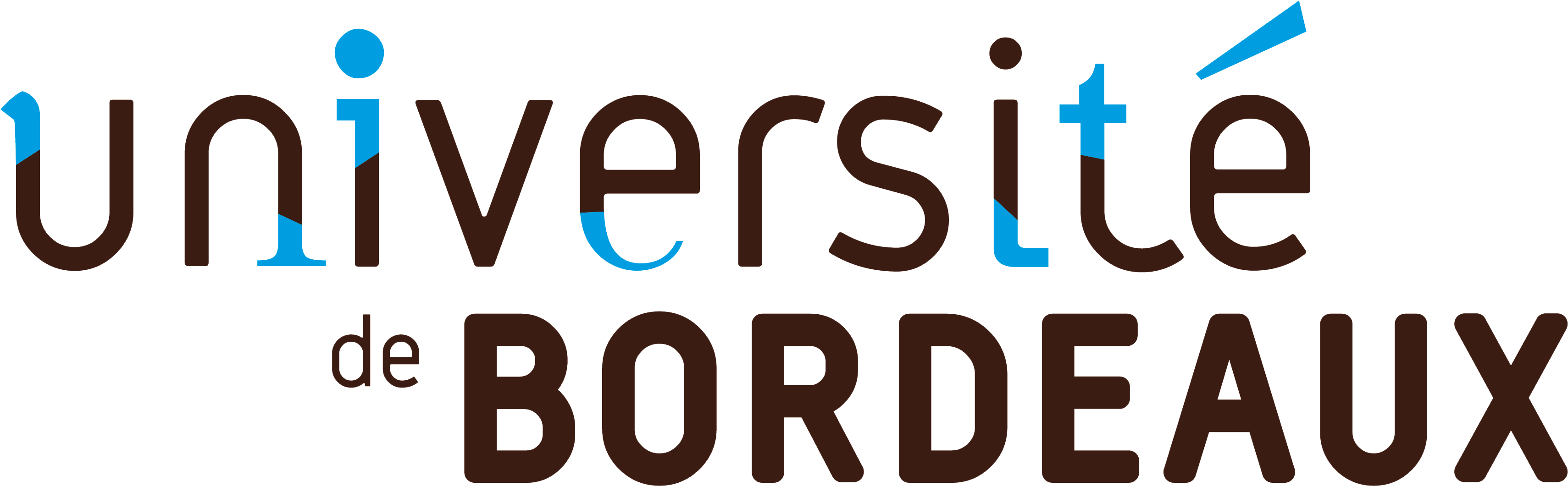 Logo Université Bordeaux - Universite De Bordeaux Logo Png (3578x1210), Png Download