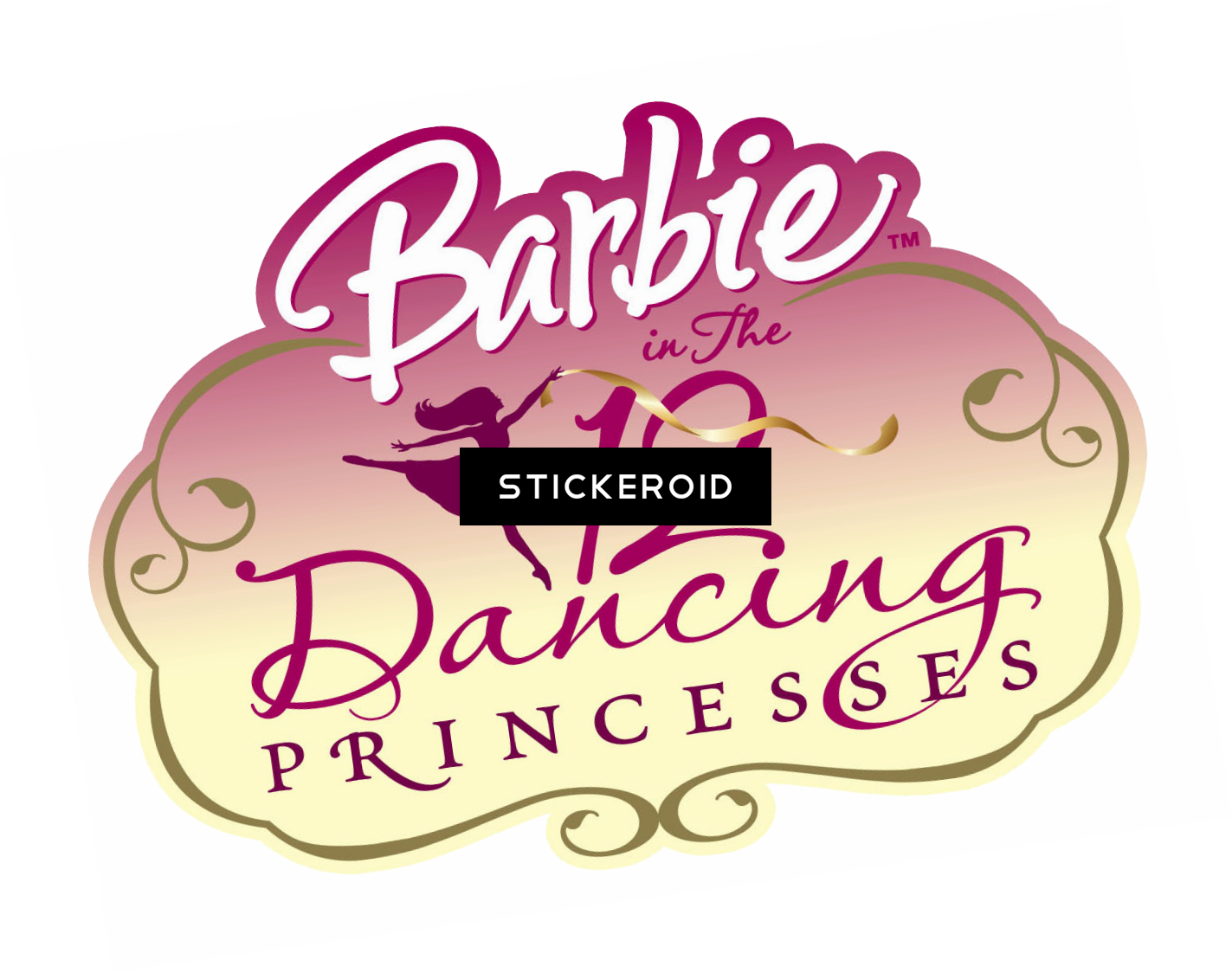 Barbie Logo Art - Barbie In The 12 Dancing Princesses (2006) (1423x1124), Png Download