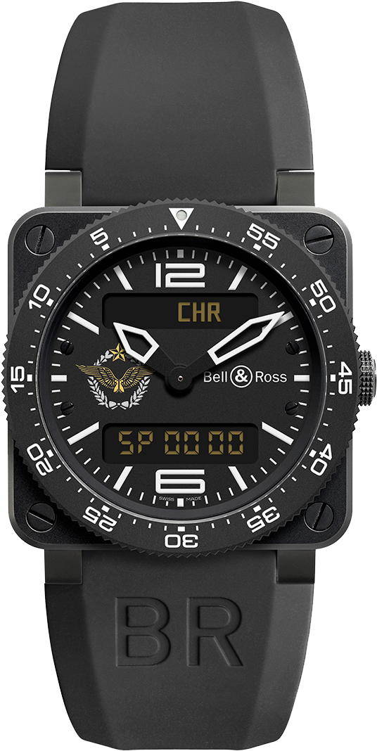 Br 03 Type Aviation Armée De L'air - Bell And Ross Type Aviation (556x1080), Png Download