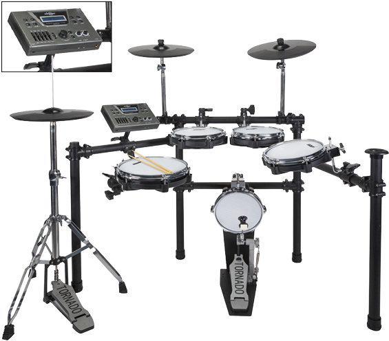 Sonic Drive Sdp Edk 02 5 Piece Mesh Electronic Drum - Electronic Drum (666x518), Png Download