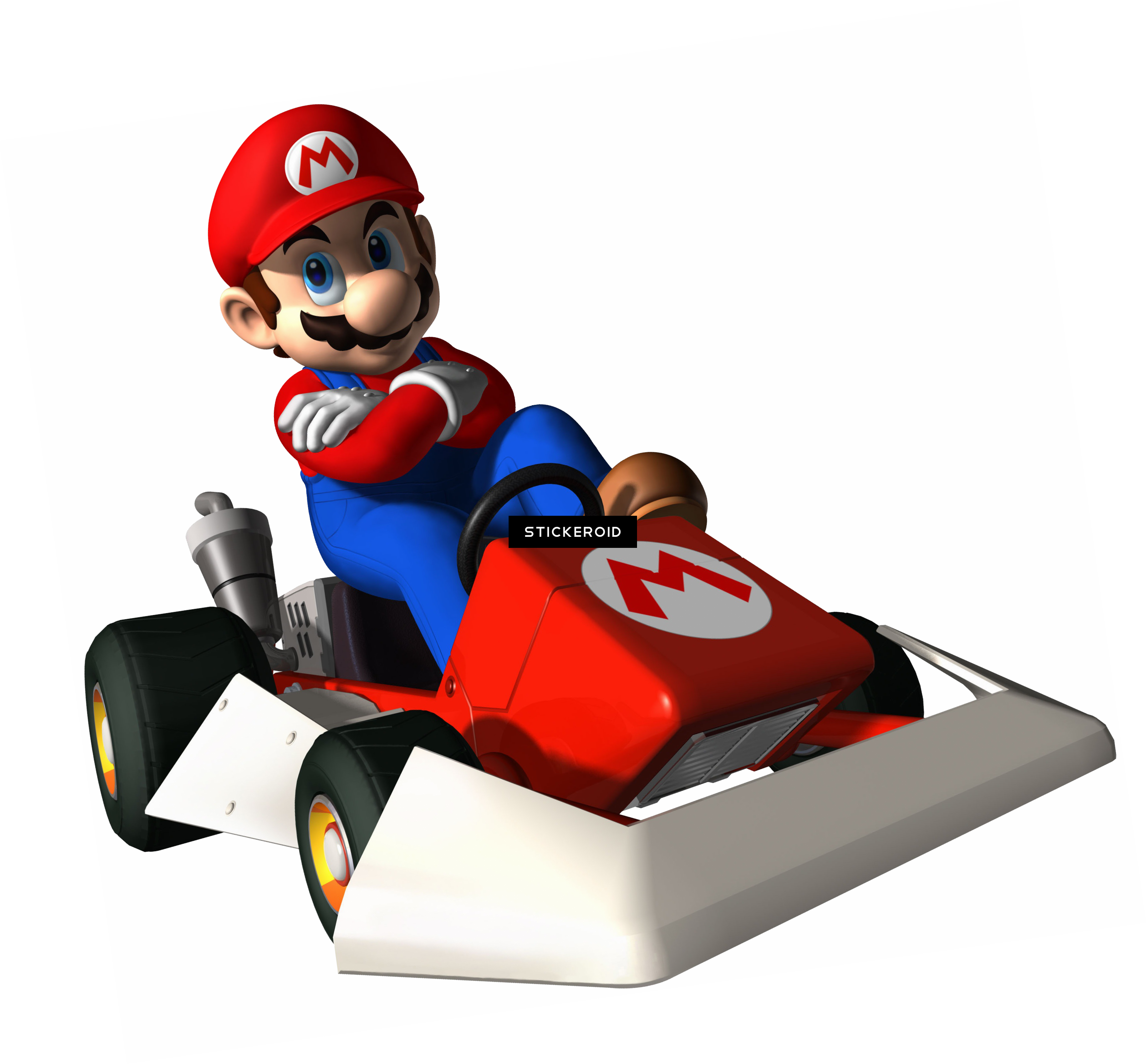Mario Bros - Mario Kart Ds (ds) (3213x2983), Png Download