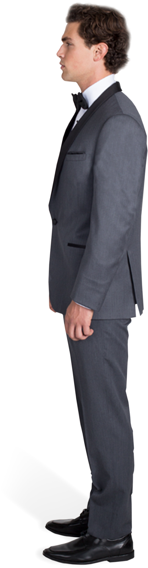 Charcoal Grey Michael Kors Tux - Tuxedo (990x1980), Png Download