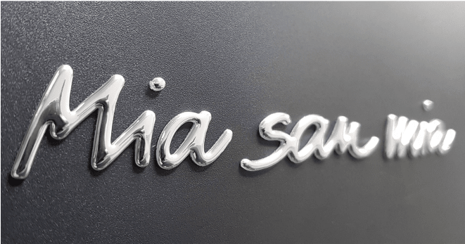 Car Sticker Chromflex Mia San Mia - Sticker (660x660), Png Download