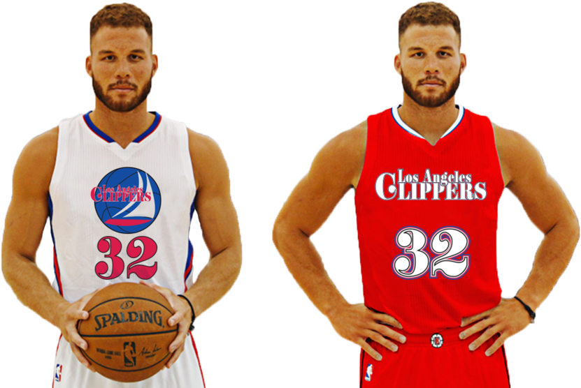 Blake - Los Angeles Clippers (1000x563), Png Download