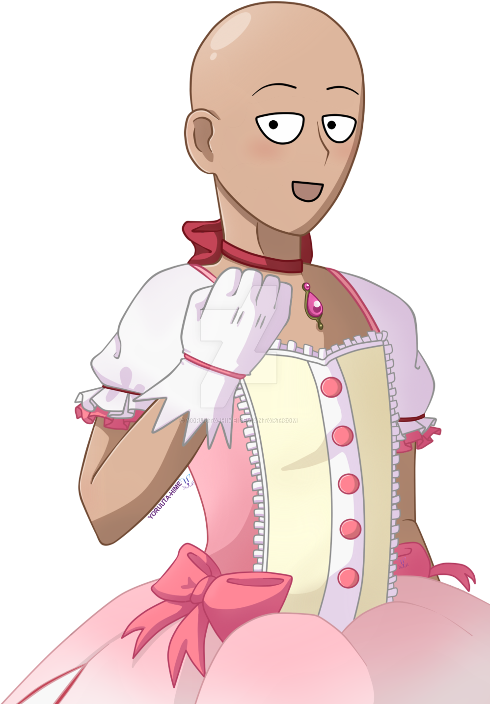 One Punch Man Crossover Transparent Background - Madoka Crossover (1024x1456), Png Download