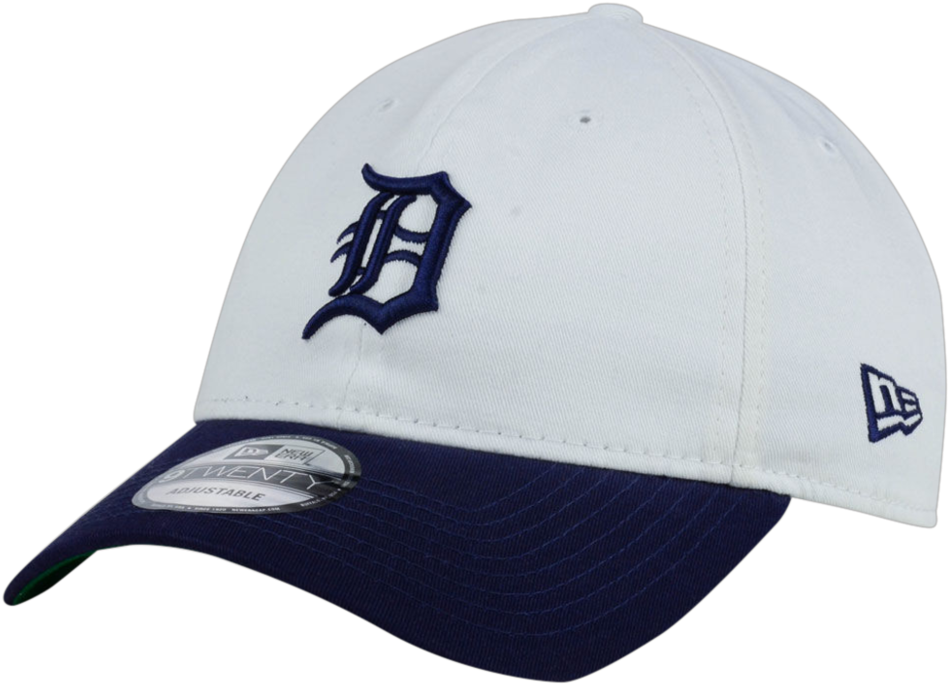 Detroit Tigers Mlb X Big Sean 9twenty Cap Big Sean - Men's Detroit Tigers New Era White/gray Two-tone Rapid (1024x1024), Png Download