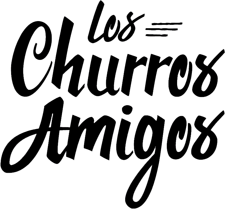 Los Churros Amigos Logo Black - Los Churros Amigos (852x732), Png Download